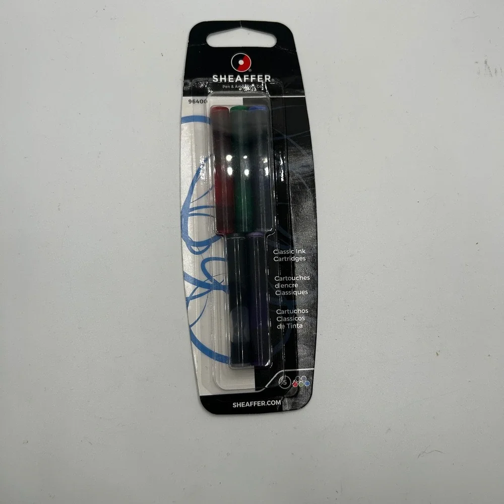 Sheaffer Classic Ink Cartridges 5 Pack Assorted NEW 96400 Fountain Pen Ink